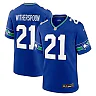 Zennovawear Men's Seattle Seahawks Devon Witherspoon Royal Throwback Player Game Jersey