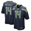 Zennovawear Men's Seattle Seahawks DK Metcalf College Navy Game Jersey