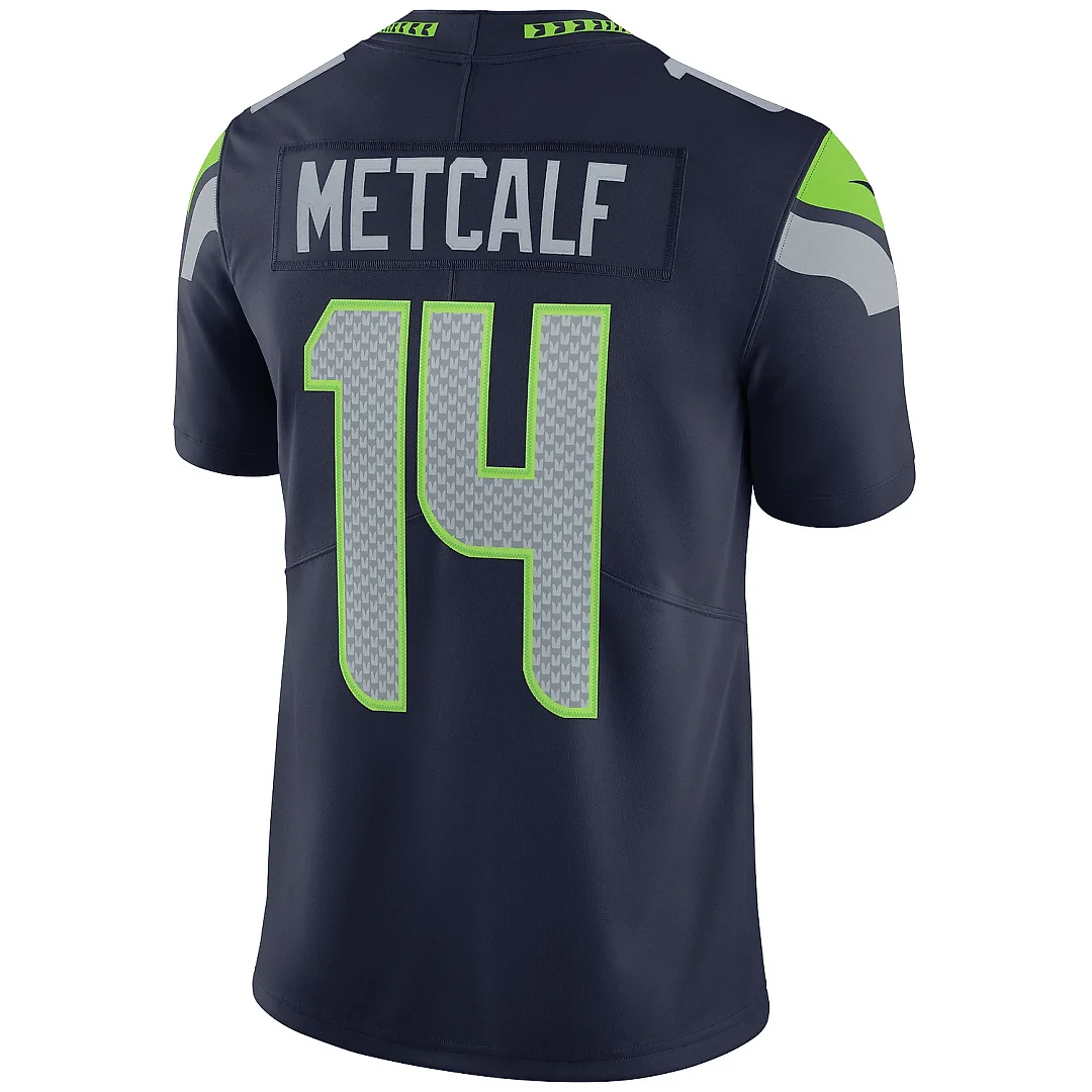 Zennovawear Men's Seattle Seahawks DK Metcalf College Navy Vapor Limited Jersey