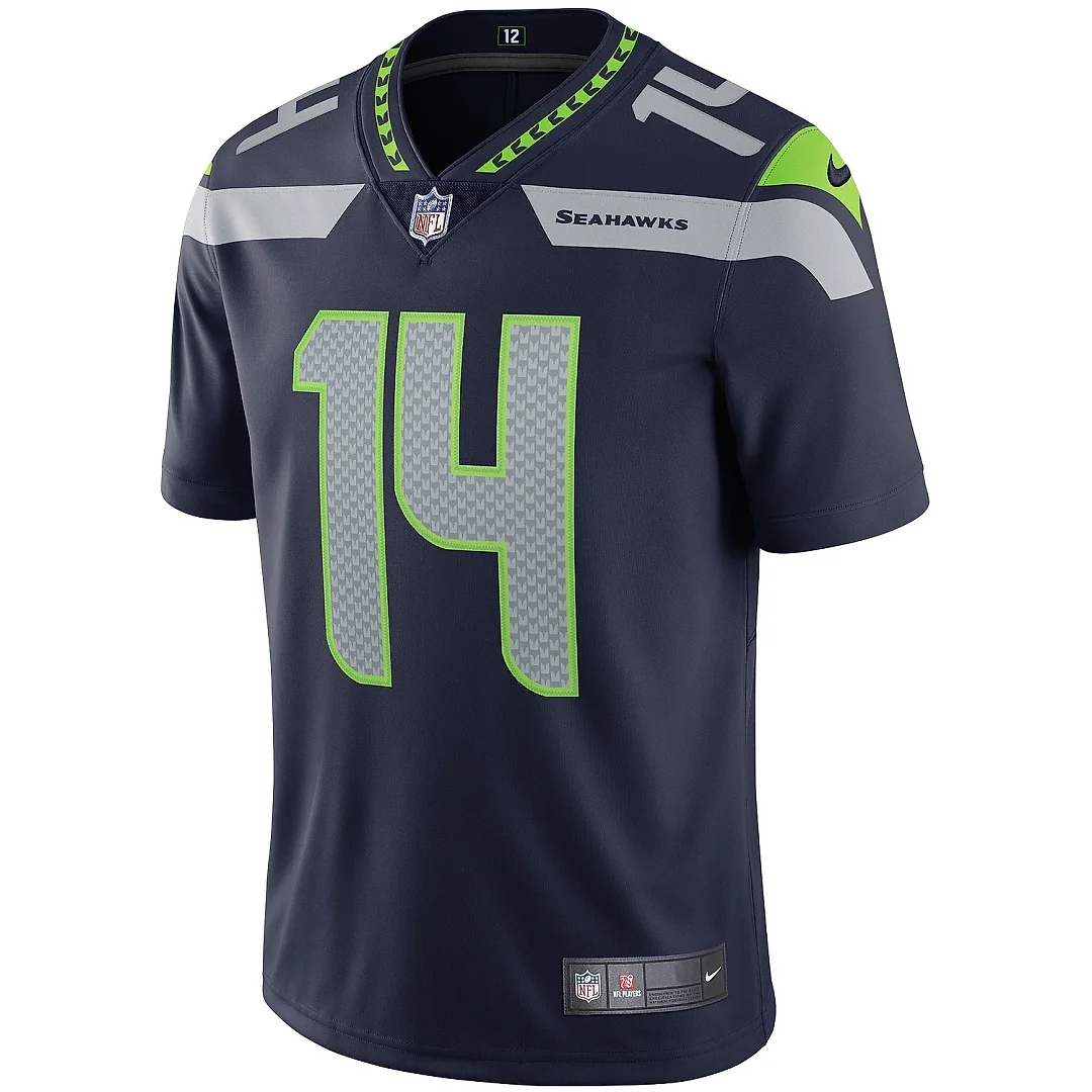 Zennovawear Men's Seattle Seahawks DK Metcalf College Navy Vapor Limited Jersey