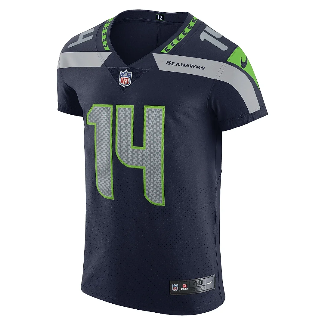 Zennovawear Men's Seattle Seahawks DK Metcalf College Navy Vapor Elite Player Jersey