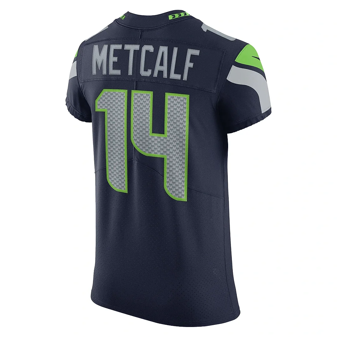 Zennovawear Men's Seattle Seahawks DK Metcalf College Navy Vapor Elite Player Jersey