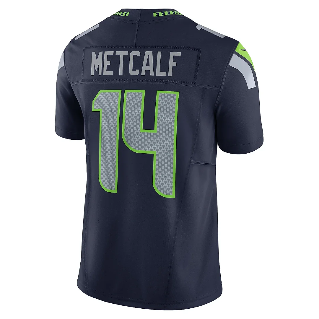 Zennovawear Men's Seattle Seahawks DK Metcalf Navy Vapor F.U.S.E. Limited Jersey