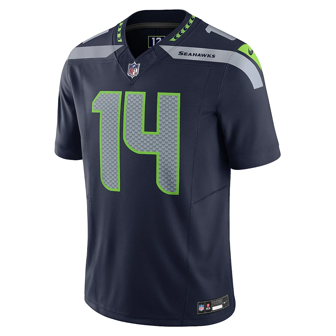 Zennovawear Men's Seattle Seahawks DK Metcalf Navy Vapor F.U.S.E. Limited Jersey