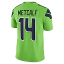 Zennovawear Men's Seattle Seahawks DK Metcalf Neon Green Vapor Limited Player Jersey