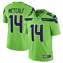 Zennovawear Men's Seattle Seahawks DK Metcalf Neon Green Vapor Limited Player Jersey