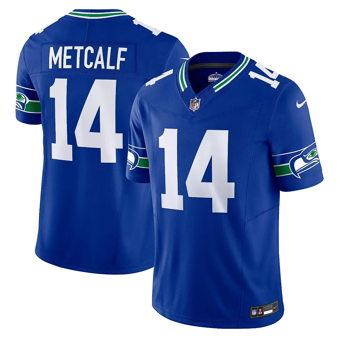 Zennovawear Men's Seattle Seahawks DK Metcalf Royal Vapor F.U.S.E. Limited Jersey