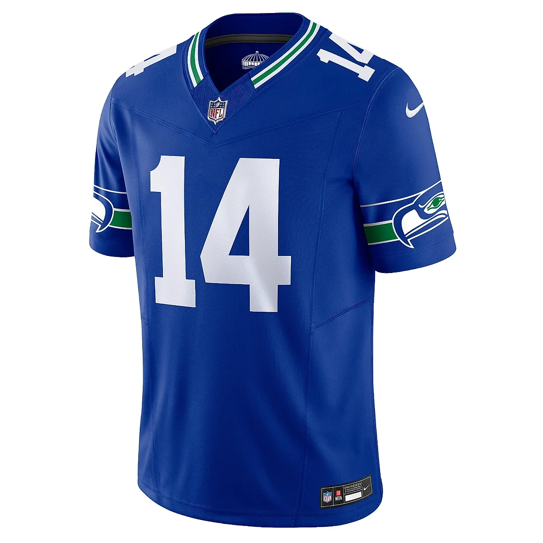 Zennovawear Men's Seattle Seahawks DK Metcalf Royal Vapor F.U.S.E. Limited Jersey