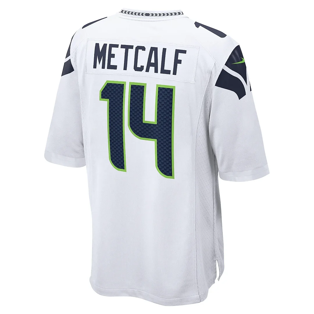 Zennovawear Men's Seattle Seahawks DK Metcalf White Game Jersey