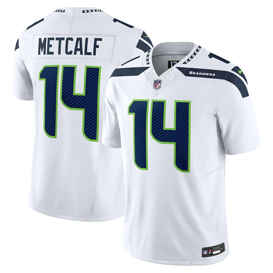 Zennovawear Men's Seattle Seahawks DK Metcalf White Vapor F.U.S.E. Limited Jersey