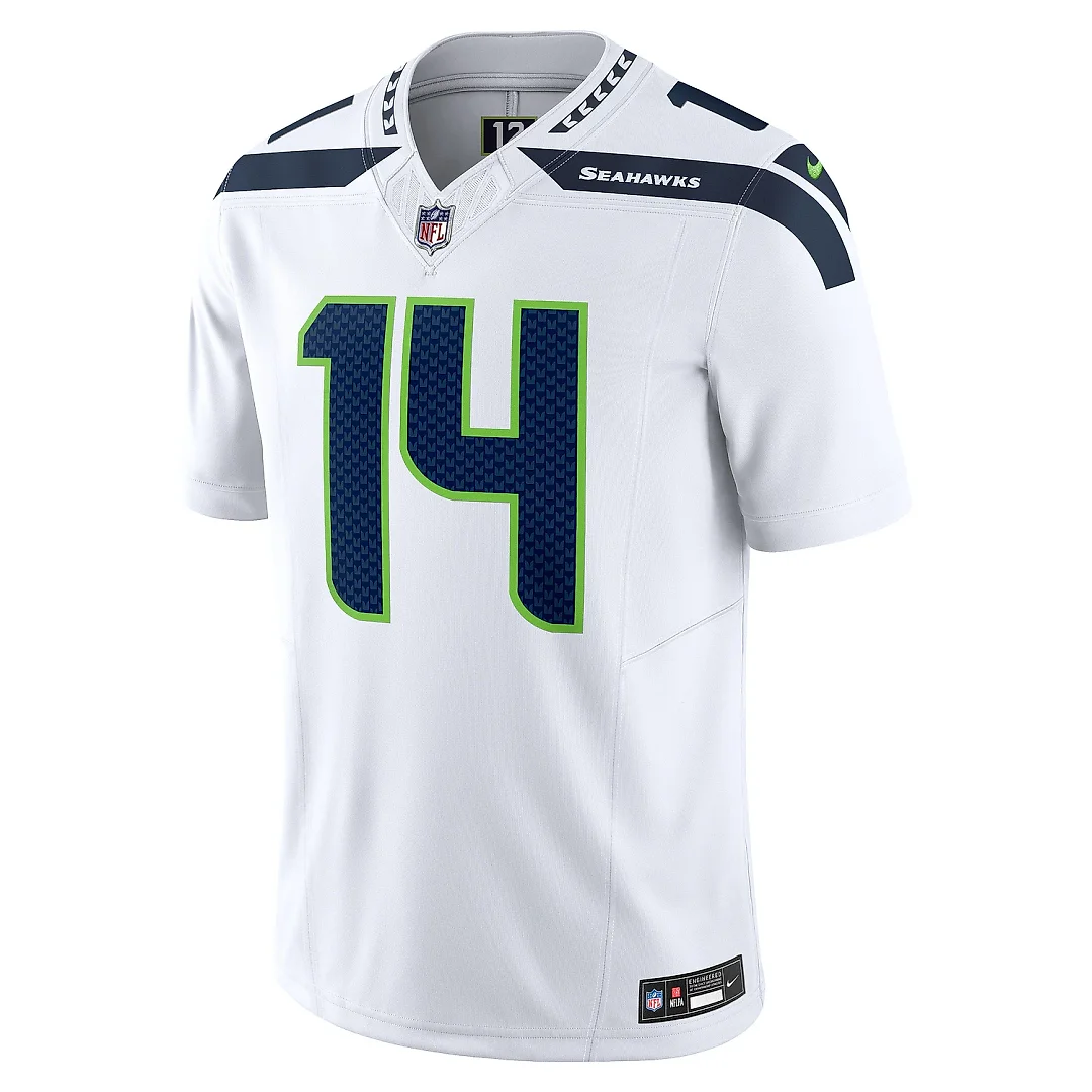 Zennovawear Men's Seattle Seahawks DK Metcalf White Vapor F.U.S.E. Limited Jersey