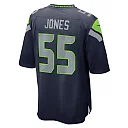 Zennovawear Men's Seattle Seahawks Dre'Mont Jones College Navy Game Jersey