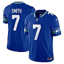 Zennovawear Men's Seattle Seahawks Geno Smith Royal Alternate Vapor F.U.S.E. Limited Jersey