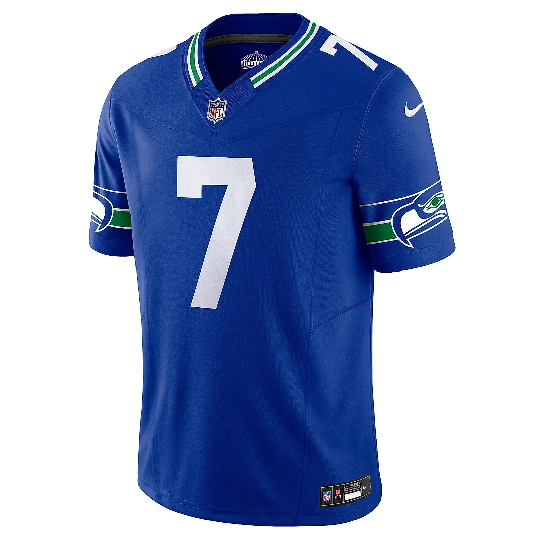 Zennovawear Men's Seattle Seahawks Geno Smith Royal Alternate Vapor F.U.S.E. Limited Jersey