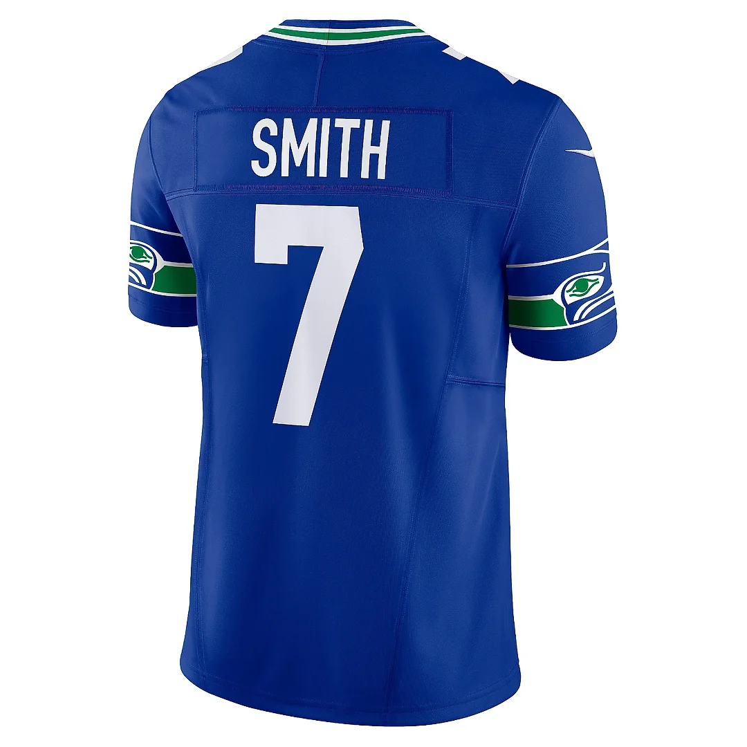 Zennovawear Men's Seattle Seahawks Geno Smith Royal Alternate Vapor F.U.S.E. Limited Jersey