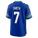 Zennovawear Men's Seattle Seahawks Geno Smith Royal Throwback Player Game Jersey
