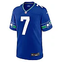 Zennovawear Men's Seattle Seahawks Geno Smith Royal Throwback Player Game Jersey