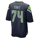Zennovawear Men's Seattle Seahawks George Fant College Navy Game Jersey