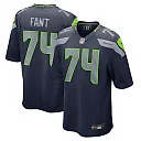 Zennovawear Men's Seattle Seahawks George Fant College Navy Game Jersey