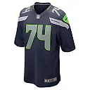 Zennovawear Men's Seattle Seahawks Jake Curhan College Navy Game Jersey