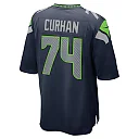 Zennovawear Men's Seattle Seahawks Jake Curhan College Navy Game Jersey