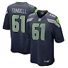 Zennovawear Men's Seattle Seahawks Jalen Sundell College Navy Game Jersey