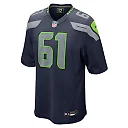 Zennovawear Men's Seattle Seahawks Jalen Sundell College Navy Game Jersey