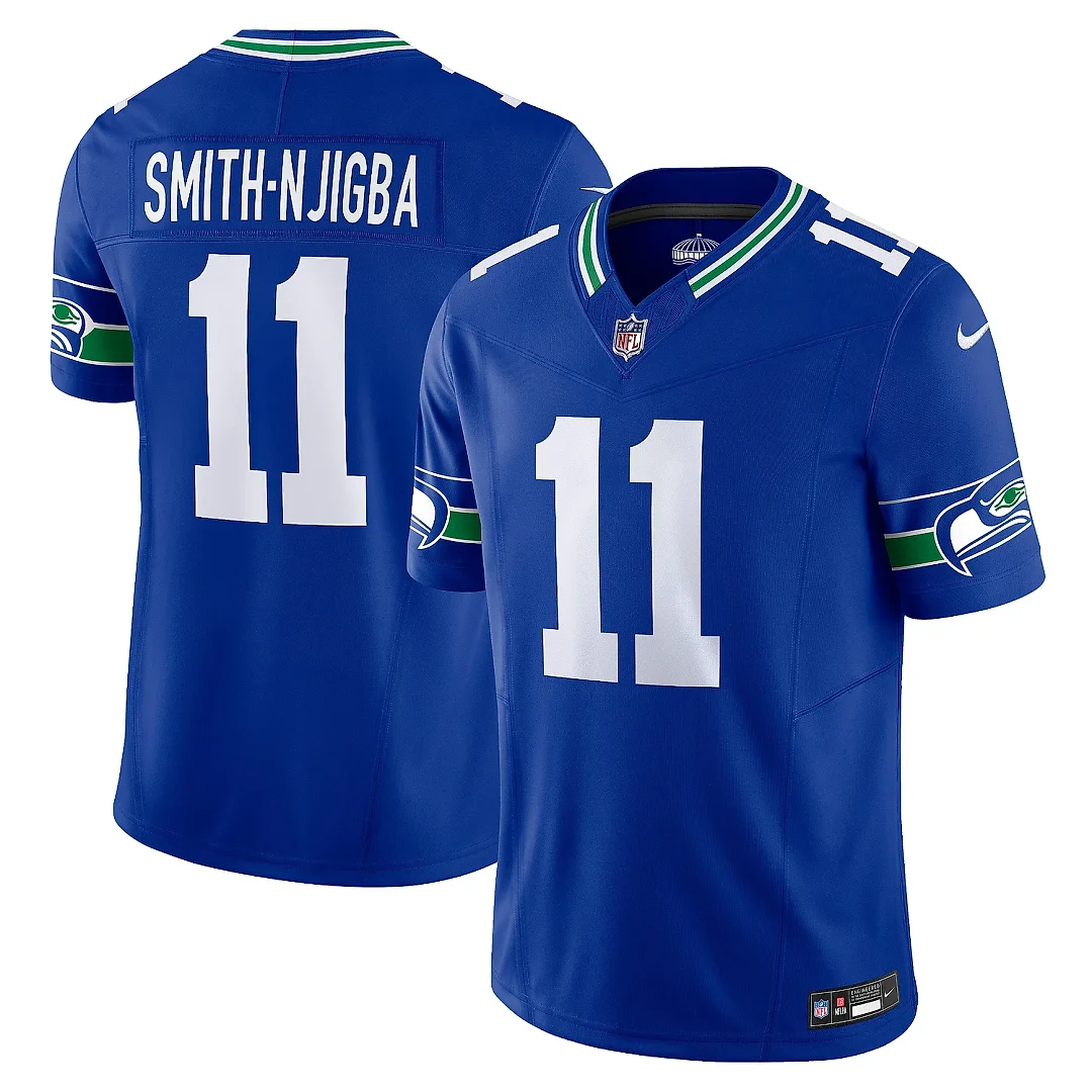 Zennovawear Men's Seattle Seahawks Jaxon Smith-Njigba Royal Alternate Vapor F.U.S.E. Limited Jersey
