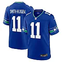 Zennovawear Men's Seattle Seahawks Jaxon Smith-Njigba Royal Throwback Player Game Jersey