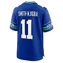 Zennovawear Men's Seattle Seahawks Jaxon Smith-Njigba Royal Throwback Player Game Jersey