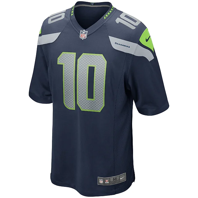 Zennovawear Men's Seattle Seahawks Jim Zorn College Navy Game Retired Player Jersey