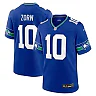 Zennovawear Men's Seattle Seahawks Jim Zorn Royal Throwback Retired Player Game Jersey