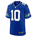 Zennovawear Men's Seattle Seahawks Jim Zorn Royal Throwback Retired Player Game Jersey
