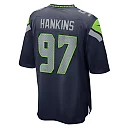 Zennovawear Men's Seattle Seahawks Johnathan Hankins College Navy Game Jersey
