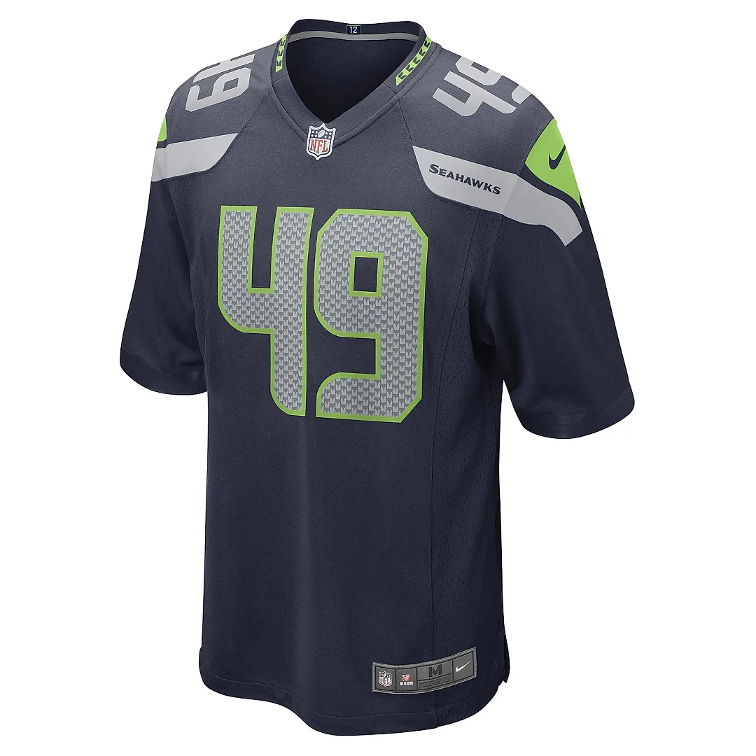 Zennovawear Men's Seattle Seahawks Joshua Onujiogu College Navy Game Player Jersey