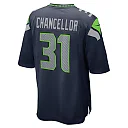 Zennovawear Men's Seattle Seahawks Kam Chancellor College Navy Retired Player Game Jersey