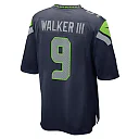 Zennovawear Men's Seattle Seahawks Kenneth Walker III College Navy Team Game Jersey