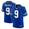 Zennovawear Men's Seattle Seahawks Kenneth Walker III Royal Throwback Player Game Jersey