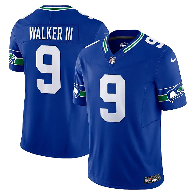 Zennovawear Men's Seattle Seahawks Kenneth Walker III Royal Vapor F.U.S.E. Limited Jersey