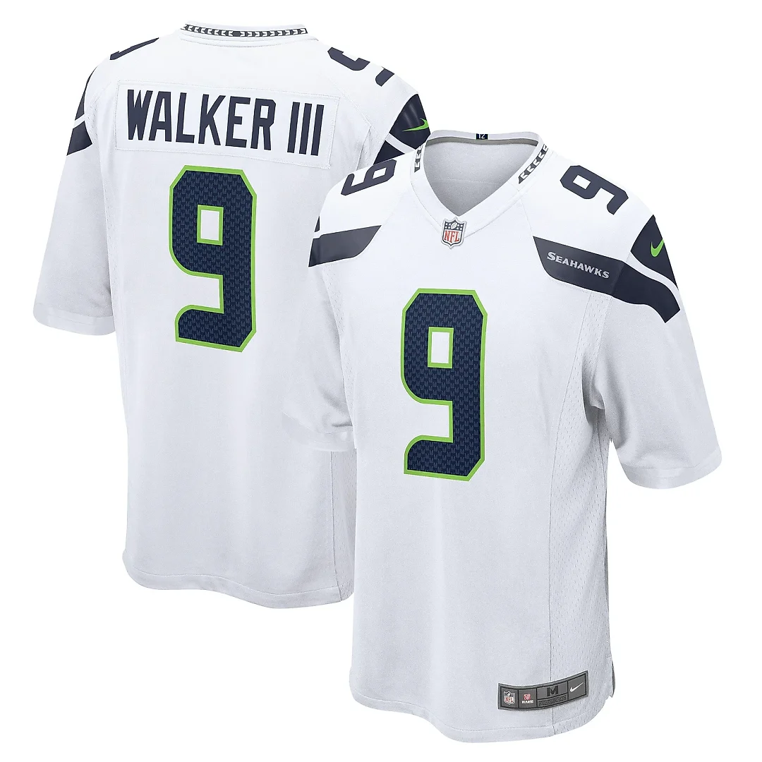 Zennovawear Men's Seattle Seahawks Kenneth Walker III White Away Game Player Jersey