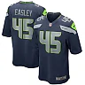 Zennovawear Men's Seattle Seahawks Kenny Easley College Navy Game Retired Player Jersey