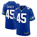 Zennovawear Men's Seattle Seahawks Kenny Easley Royal Throwback Retired Player Game Jersey