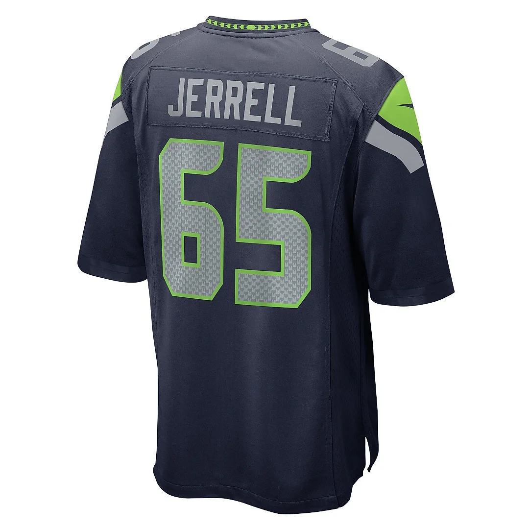 Zennovawear Men's Seattle Seahawks Michael Jerrell College Navy Game Jersey