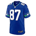 Zennovawear Men's Seattle Seahawks Noah Fant Royal Throwback Player Game Jersey
