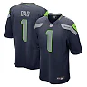Zennovawear Men's Seattle Seahawks Number 1 Dad College Navy Game Jersey