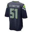 Zennovawear Men's Seattle Seahawks Olu Oluwatimi College Navy Game Jersey