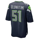 Zennovawear Men's Seattle Seahawks Olusegun Oluwatimi College Navy Game Jersey