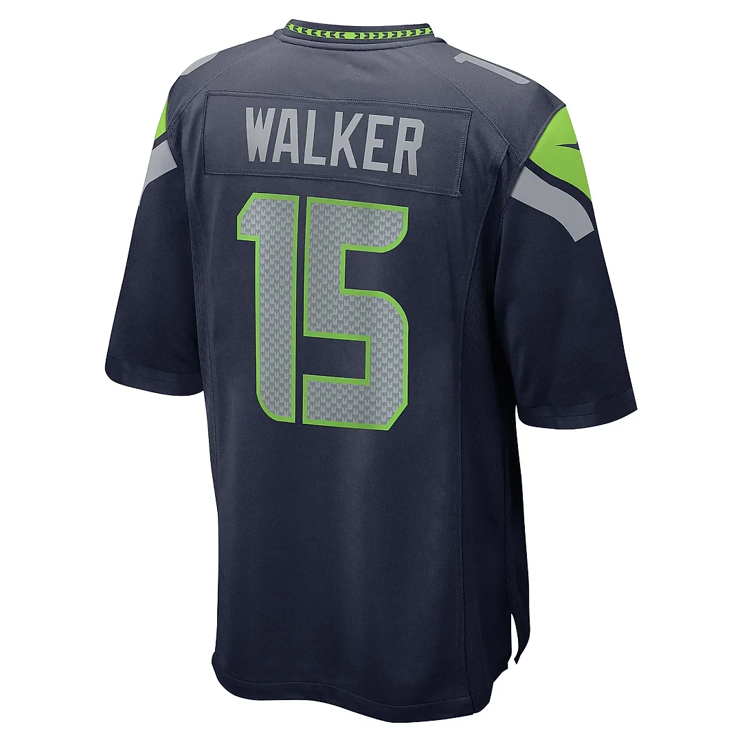 Zennovawear Men's Seattle Seahawks P.J. Walker College Navy Game Jersey