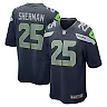 Zennovawear Men's Seattle Seahawks Richard Sherman College Navy Retired Game Jersey
