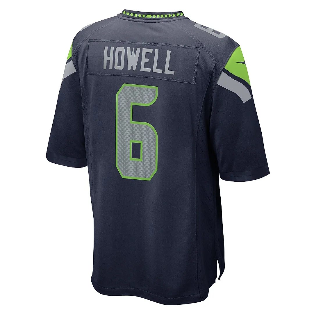 Zennovawear Men's Seattle Seahawks Sam Howell College Navy Game Jersey